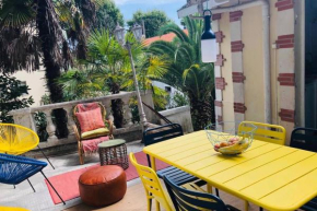 Appt 1 chambre calme clim jardin plage gare proche